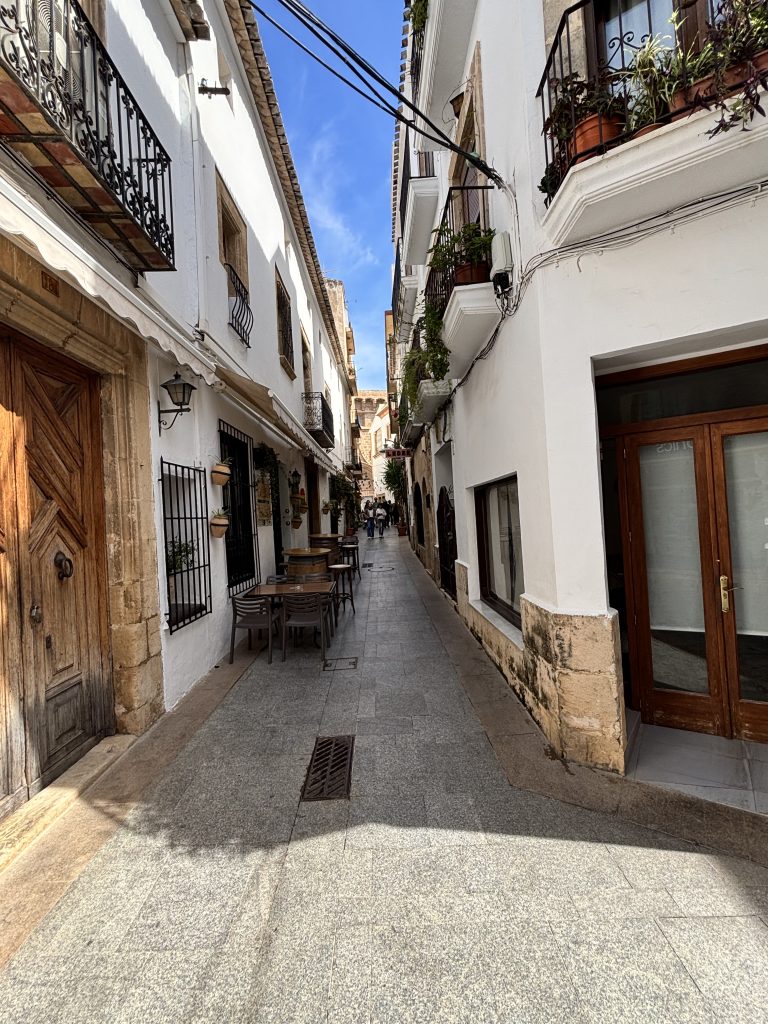 Narrow street Xabia Old Town