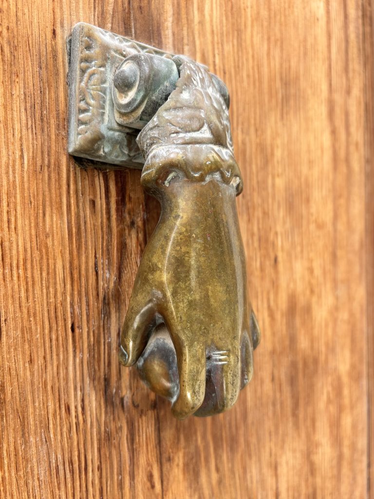 Ball in hand door knocker Xabia